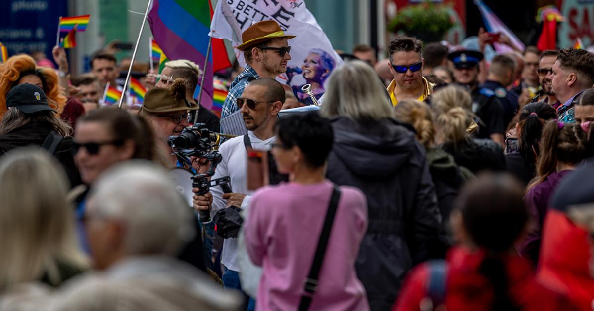 Filming the North Wales Gay Pride 2022