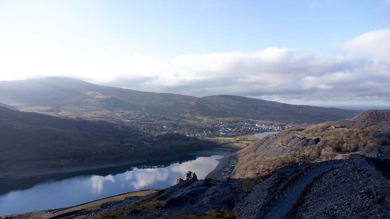 Dinorwic Quarry By Drone, North Wales