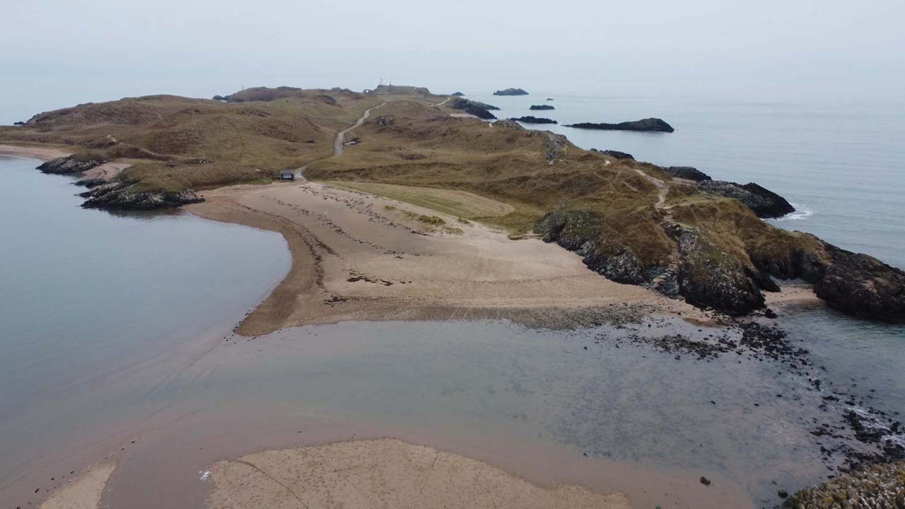 Llanddwyn Beach By Drone, Anglesey, North Wales