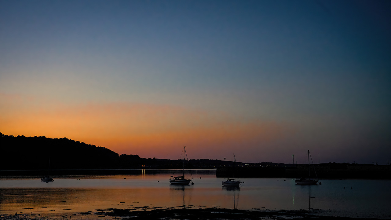 Hirael Bay At Sunrise Bangor, North Wales