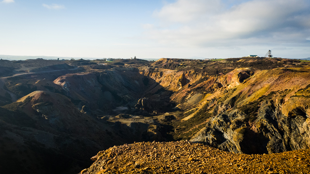 Parys Mountain 360 Drone Photography, Anglesey, North Wales