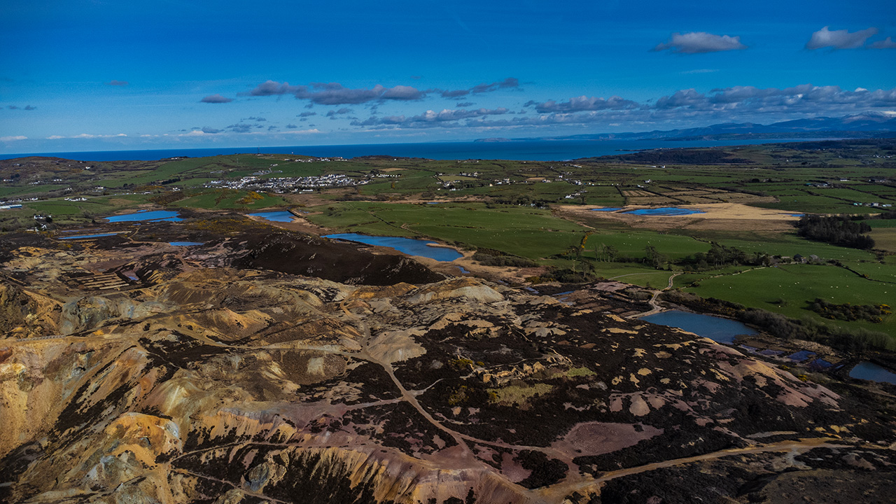 Parys Mountain By Drone, Anglesey, North Wales image 3