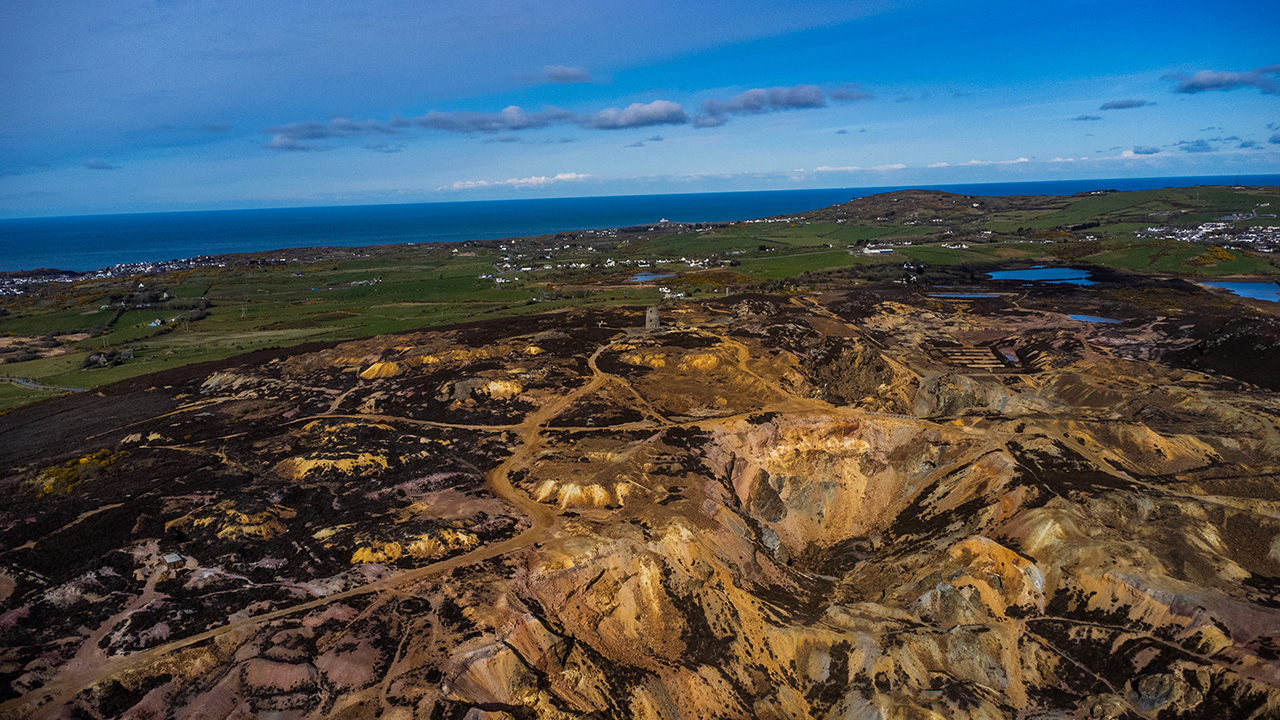 Parys Mountain By Drone, Anglesey, North Wales