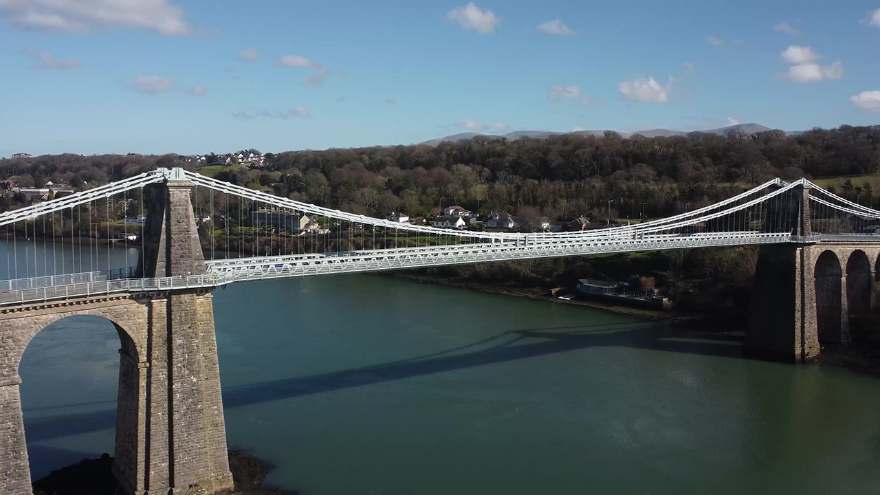 Roman Camp and Menai Bridge, Bangor, North Wales Video Production