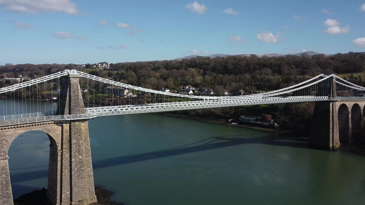 Roman Camp and Menai Bridge, Bangor, North Wales Video Production