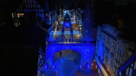 Chester at Christmas from the skies image 5