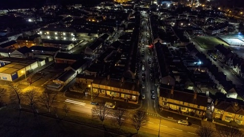 Bangor By Drone @ Night, Bangor, North Wales image 2
