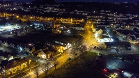 Bangor By Drone @ Night, Bangor, North Wales image 3