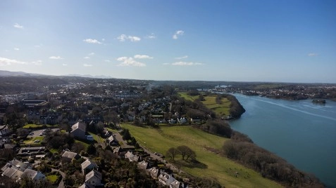Roman Camp By Drone, Bangor, North Wales image 2
