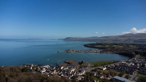 Roman Camp By Drone, Bangor, North Wales image 5